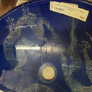 Tempered Glass Vessel Sink Decorative Dragons Floormodel Clearance As is m7-4
