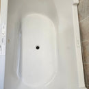 Duravit Sharck Drop In 74 3/4 x 35 1/4 Air Jet Freestanding Bathtub Floormodel Clearance As is M8-9