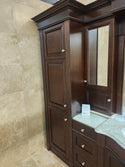 55" Vanico Victorian Vanity Combo (as is)