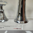 Grohe Bathroom Faucet Kenisongton Round 8cc 3 Hole Chrome and Crystal handles Floormodel Clearance as is-7