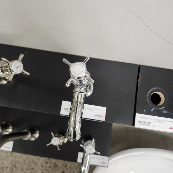 Hansgrohe Axor Series Single 1 Hole Single Pantry Faucet Montreux Cross Handle Chrome Floormodel Clearance as is