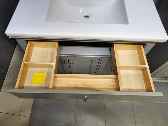 Vida 37" Riverfield Vanity and Countertop Combo Light Grey (as is)