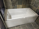 Neptune 60 x 32 built in bathtub as is floormodel with skirt afr azea k8-1