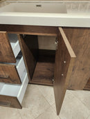 60" Aura Rosewood Art Vanity with Double Countertop Combo (as is)-6