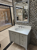 36" Fairmont Vanity & Countertop Combo with Mirror (as is) charlotte k7-9