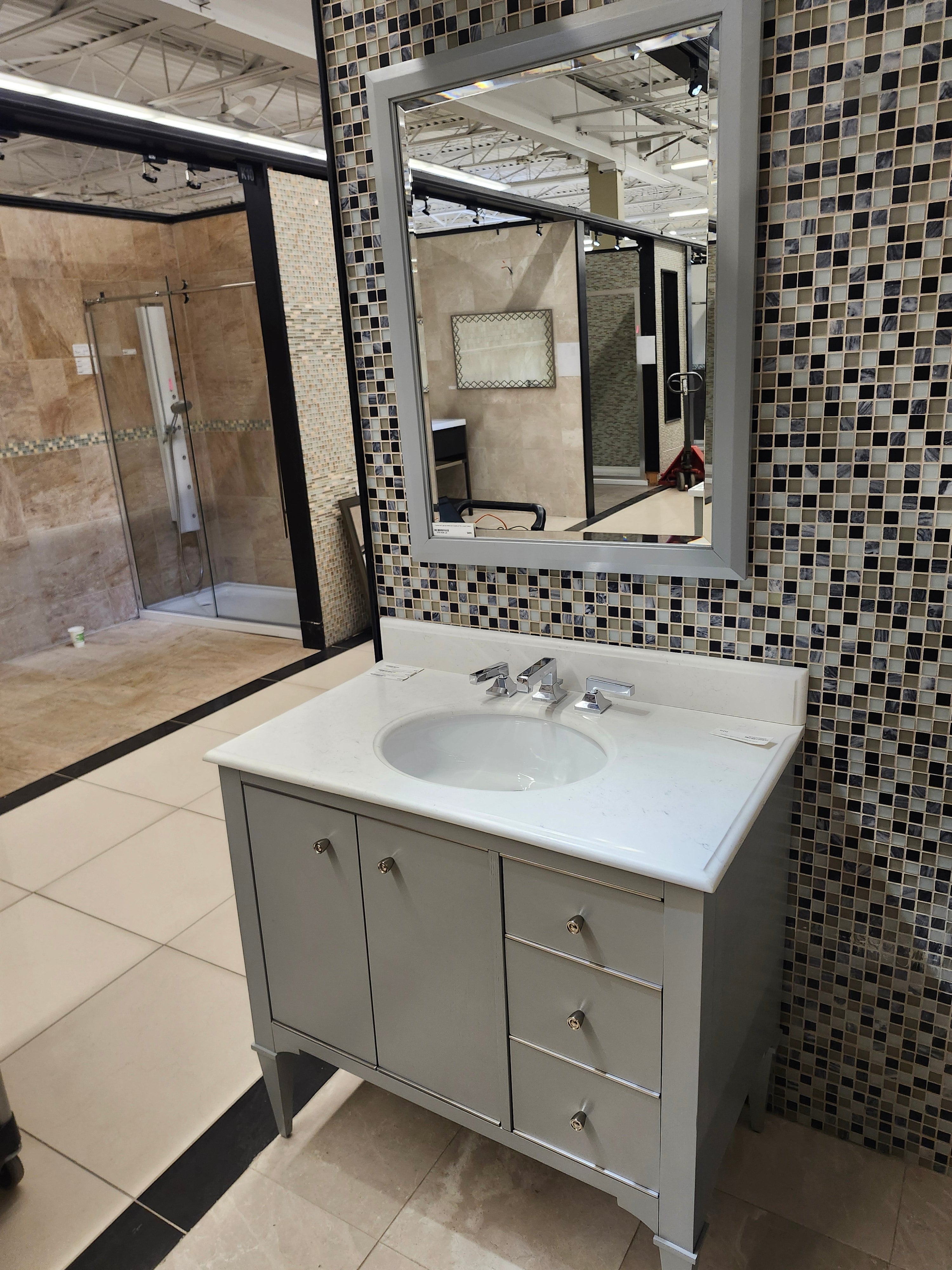 36" Fairmont Vanity & Countertop Combo with Mirror (as is)