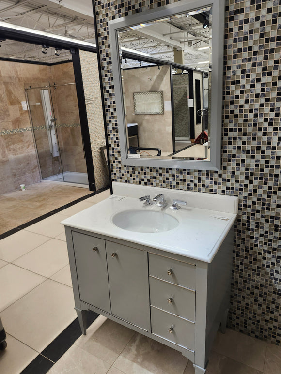 36" Fairmont Vanity & Countertop Combo with Mirror (as is) charlotte k7