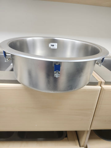 Blanco Rondo 18" Round Overmount Drop in Stainless Steel Bar Sink Floormodel Clearance as is - 0