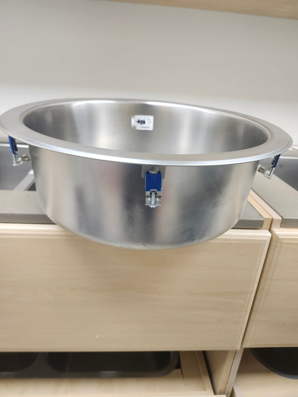 Blanco Rondo 18" Round Overmount Drop in Stainless Steel Bar Sink Floormodel Clearance as is