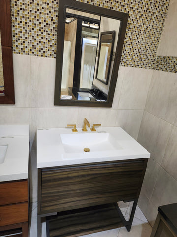 Fairmount 36 Vanity and Top Combo with Mirror Combo Floormodel Clearance k9