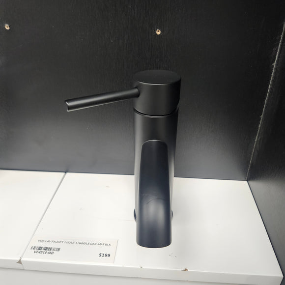 Vida Dax Single Hole Matte Black Faucet Floormodel Clearance Sold as is (153)