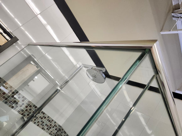 D&M Shower Door 66-88 Chrome hardware Clear Doors Floormodel Clearance l5
