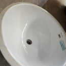 Undermount ~18 x ~16 Bathroom Vanity Sink No Overflow Floormodel as is m10-5