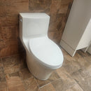 Kohler Veil 1pc Dual Flush Skirted White Toilet Floormodel Clearance as is M3 K1381-3