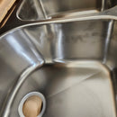 Franke 2 Bowl Steel Kitchen Sink Floormodel Clearance as is m10-10
