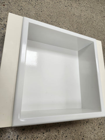 Rubinet 12 x 12 Niche Shower In wall accessory White Floormodel Clearance - 0
