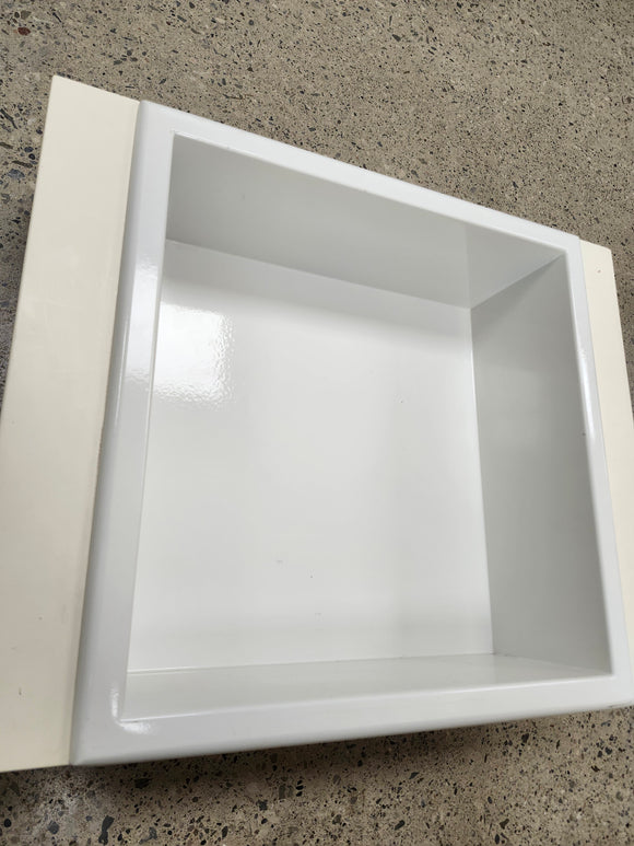 Rubinet 12 x 12 Niche Shower In wall accessory White Floormodel Clearance