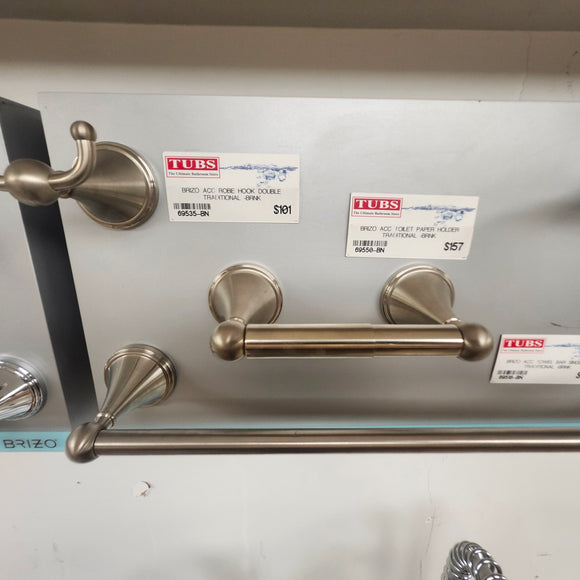 Brizo Traditional Bronze 4pc Bathroom Accessories Bundle Floormodel Sold As Is