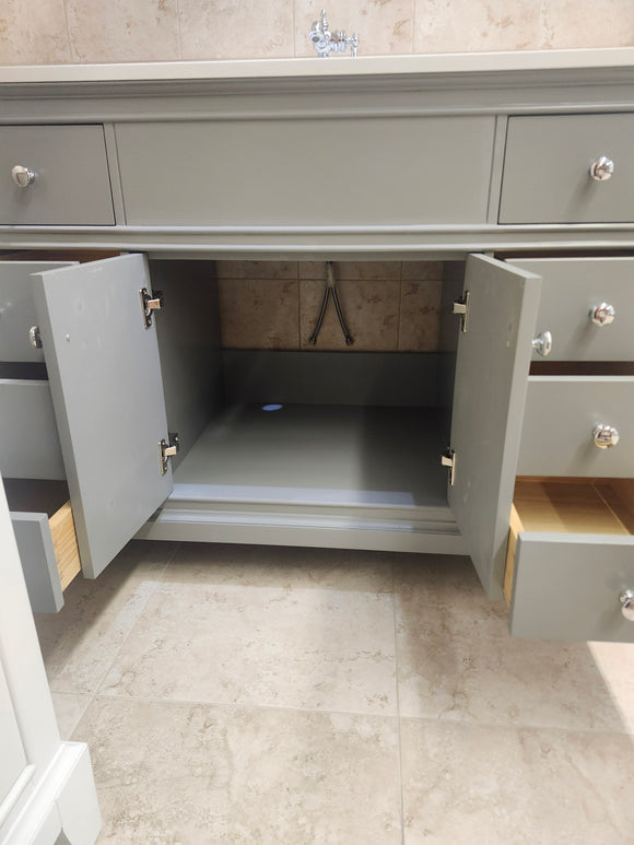 49" Riverfield Light Grey Vanity and Countertop Combo (as is)