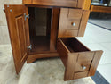 24" Lukx Caramel Vanity & Countertop Combo (as is)
