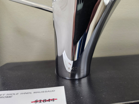 Hansgrohe Axor Series Bathroom Faucet 1 Hole Maussaud Chrome Floormodel Clearance as is