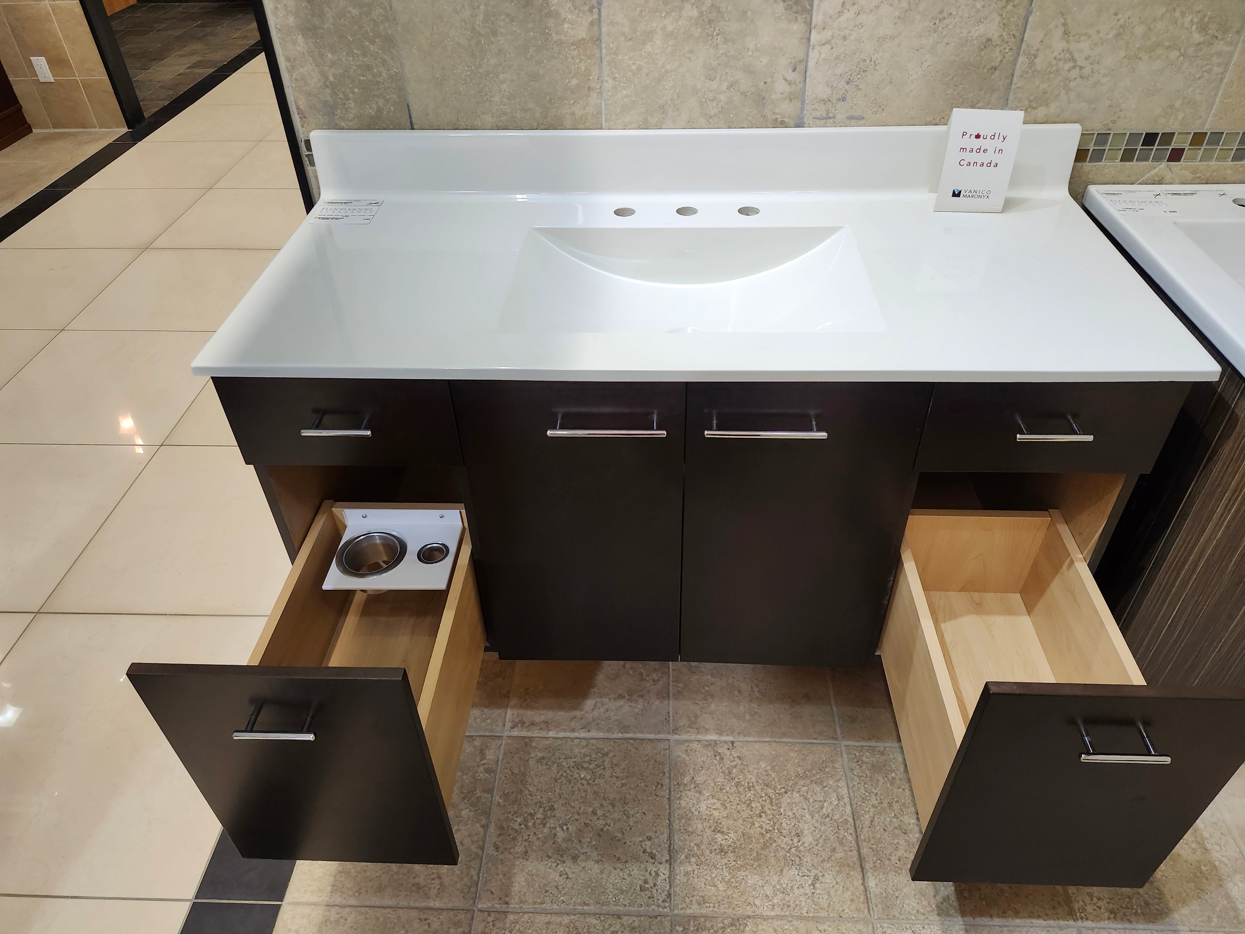 49" Vanico Classic Wood Vanity Combo (as is)