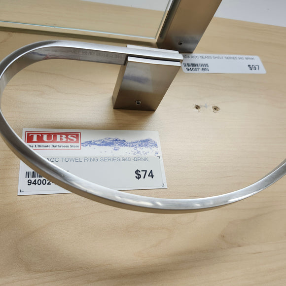 Vida 940 Series Towel Ring Bathroom Accessory Floormodel Sold As is