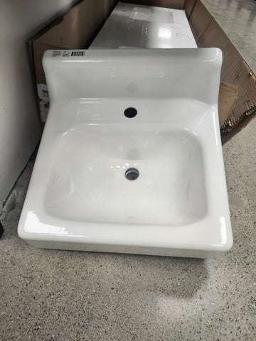 Kohler Vanity Countertop Sink 18 1/4 x 16 3/4 metal back splash single hole floormodel clearance