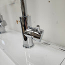 Single Hole Bathroom Faucet with Lever Handle Floormodel As Is-9
