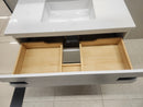 Vida Turin 37" White/Black Vanity with Countertop Combo (as is) m5-4