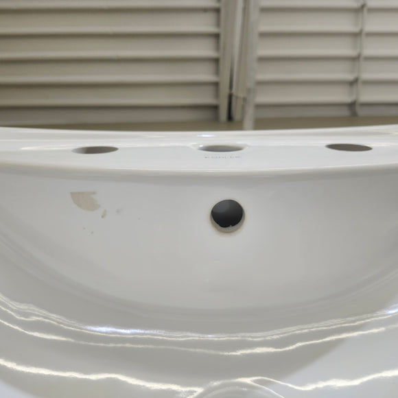 Kohler Escale 24 x 17 Drop In 8cc 3 Hole Bathroom Vanity Sink Floormodel As Is M10