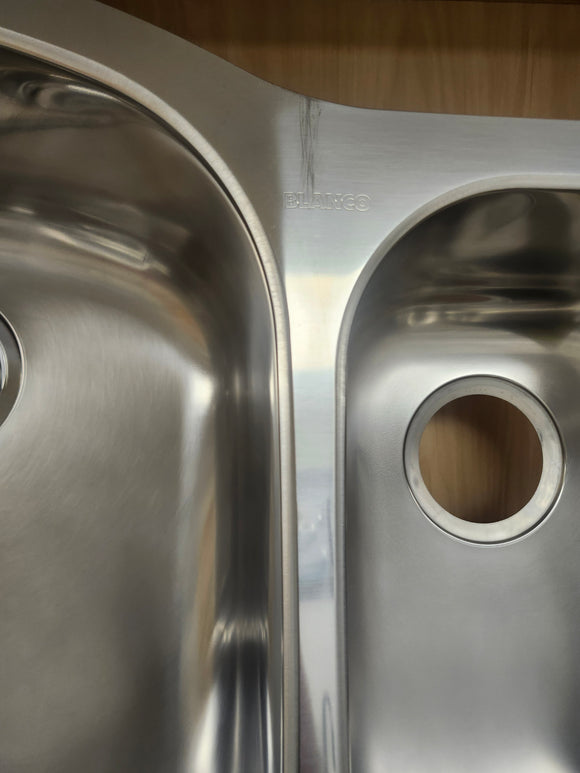 Blanco Overmount Stainless Steel Kitchen Sink 31 1/2 x 20 3/4 Floormodel As is Clearance