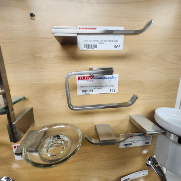 Vida 940 Series Toilet Paper Holder Bathroom Accessory Floormodel Sold As is
