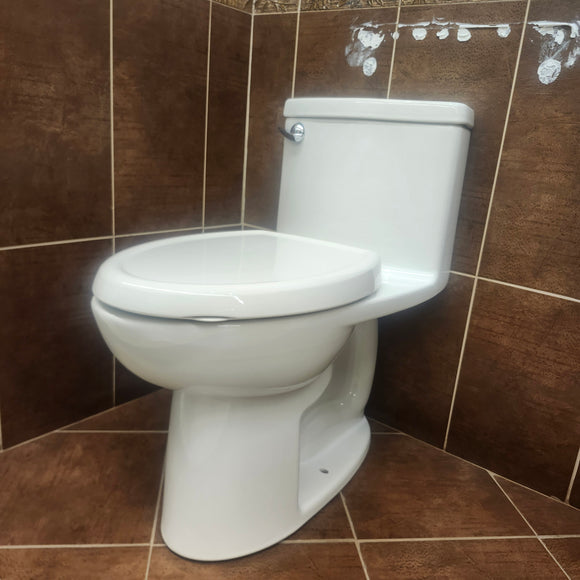 American Standard 1pc Elongated Toilet Floormodel Clearance as is (H9)2403128020
