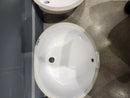 Vida Undermount Bathroom Sink 17.3 x 14.5 Oval Sage White-2