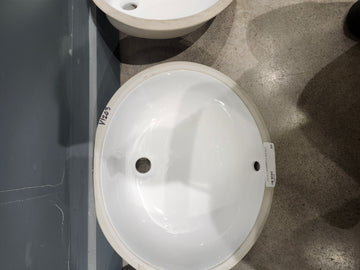 Vida Undermount Bathroom Sink 17.3 x 14.5 Oval Sage White - 0