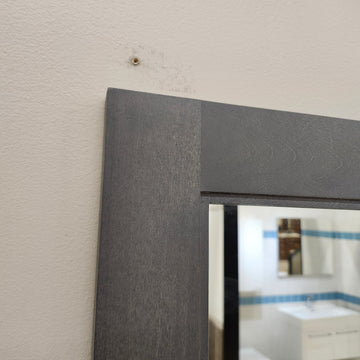 CB 20 x 32 Grey Vanity Mirror Sold as is Floormodel Clearance Isle next to G - 0