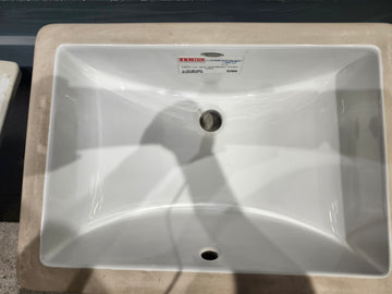American Standard Undermount Bathroom Sink 18 x 12 Studio White Floormodel Clearance As Is - 0