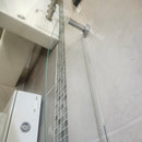 Rubinet H2O 21 Inch Glass Shelf Bathroom Accessory Floormodel As is Clearance Chrome (H19)-5