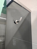 D&M Neo Angle Shower Door and Shower Base Combo (as is) k4-6