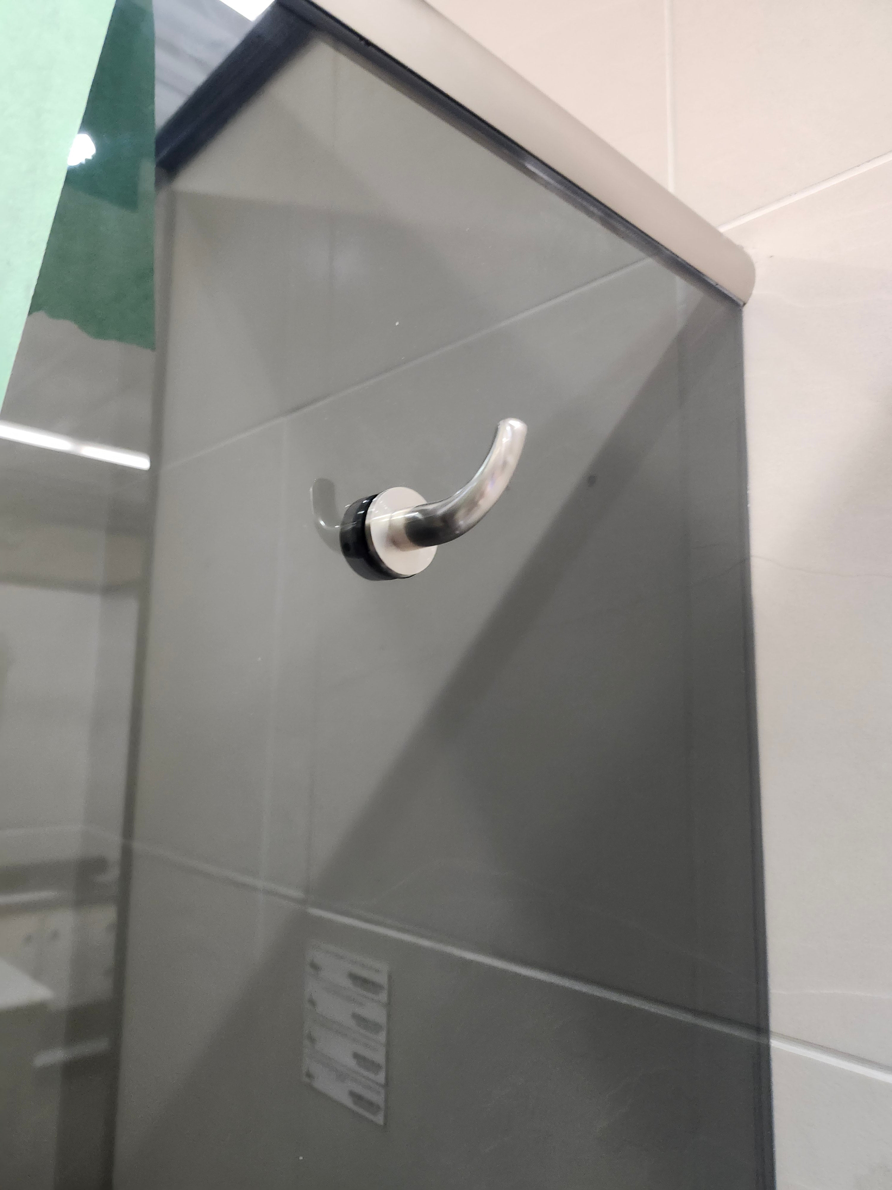D&M Neo Angle Shower Door and Shower Base Combo (as is)