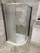 Neptune Round Shower Door with Shower Base Combo Inventory Clearance (as is)-2