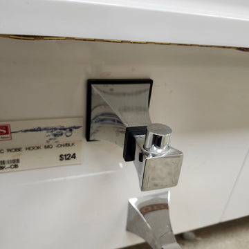 Rubinet MQ Robe Hook Floormodel Sold As Is Chrome Floormodel Clearance As Is