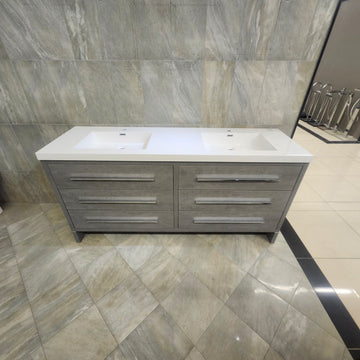 Aura Plato 72 x 21 Vanity and Countertop Sink Combo Floormodel Clearance As is m4 - 0