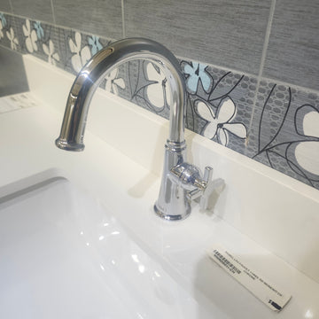 Riobel Monenti Bathroom Vanity Single Hole Faucet Floormodel Clearance as is J10 - 0