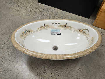 Pheasant™ Vintage® Drop-In bathroom sink  K-14272-P-96 Special Collectors Edition oval Floormodel Clearance Etobicoke