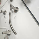 Vida 927 Series Curved Towel Holder Bathroom Accessory Floormodel Clearance As Is-2