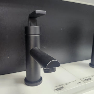 Unity Fountain Blue Single Hole Matte Black Faucet Floormodel Clearance Sold as is (153) - 0