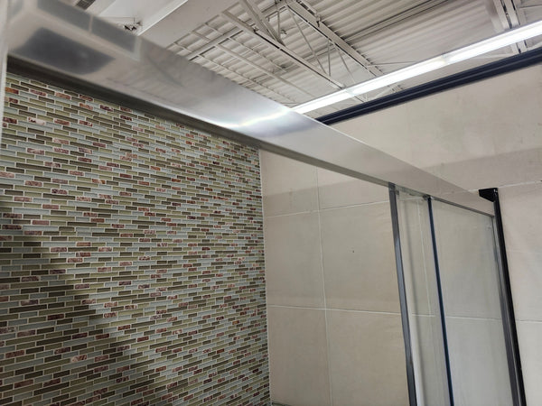 Vida Snap 60x79 Shower Door and 60x42 Vida Shower Base Combo (as is)