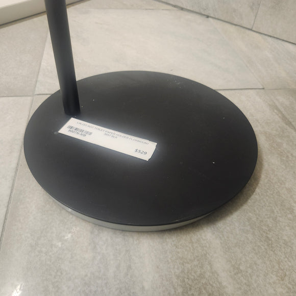 Laloo Matte Black Floormount Toilet Paper Holder Bathroom Accessory Floormodel Clearance As Is M4 9007N